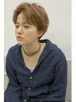 プレディカ(pledica)&nbsp;chiemi514 センターパート・エアリーショート・ベージュカラー