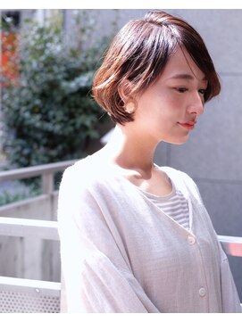 テテコケット(tete coquette) 夏に大人気の透明感のある大人ベージュボブ。