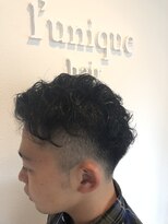 リュニック(l'unique)&nbsp;ツーブロックパーマ