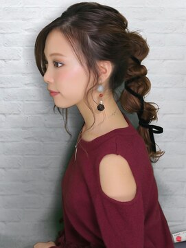 テラス 武庫之荘店(TERRACE) ルーズなベロアリボンアレンジ♪