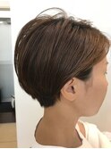 襟足スッキリ耳かけショート#奏の杜#京成津田沼#グレージュ