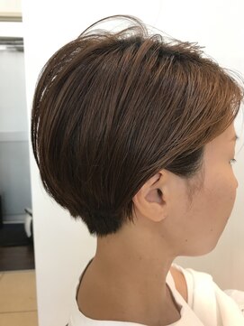 ヘアアーク(HAIR arc) 襟足スッキリ耳かけショート#奏の杜#京成津田沼#グレージュ