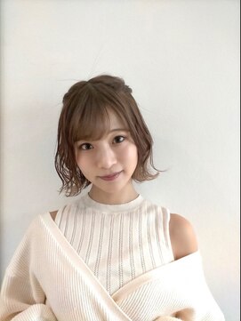 セシルヘアー なんば店(Cecil hair) ミニボブ×ミルクティーベージュ