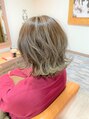 ミューテ(Mu-te) 細かいハイライトとアッシュベージュとボブスタイル良きです!