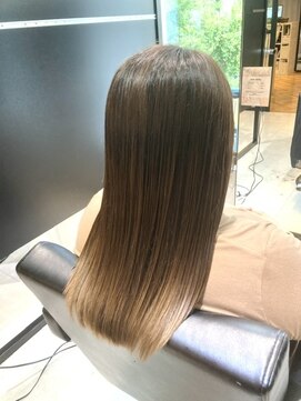 エミュスト(Emuest) 髪質改善ストレート&シースルーカラー