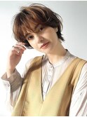 抜け感ショート/ベージュ