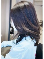 アン たまプラーザ(un) グレージュカラー×ハイライト【髪質改善オージュアサロン】