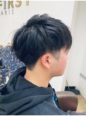 ツーブロックショート