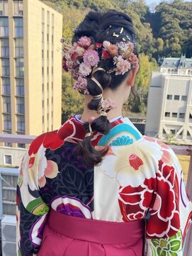 ビアージュ(Viage) #ヘアアレンジ #セット #編み込み  #金箔 #水引 #編みおろし