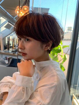ロンド パルティール 大宮(Lond partir) 紺野紘三　ダークアッシュモードヘア束感ショート