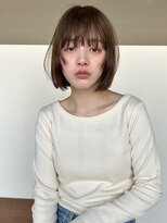 アワイ(awai)&nbsp;ボブウルフナチュラルボブ切りっぱなしボブベージュレイヤーボブ