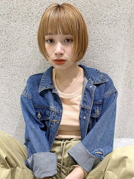 マイル 渋谷(mile) コンパクトボブ×ウォームベージュ