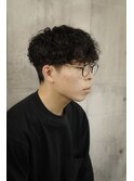 波巻きハイライトアップバングツーブロックマッシュ