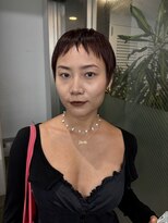 レコ 渋谷(LECO) ボルドーベリーショート