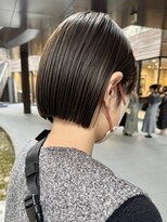 ミィ 表参道(mee.)&nbsp;前髪/アンブレラカラー/こなれミディ/イメチェン/ぱっつんボブ