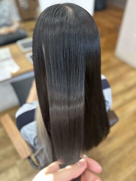 リンク(Link Hair&Spa) 【Linkはんぞー】こなれミディ/黒髪/髪質改善/縮毛矯正
