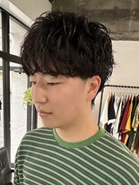 フゾンカウチ(fuzon kauti)&nbsp;men`sメンズカットツーブロックツイストスパイラルパーマ束感