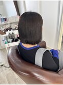 オリーブアッシュベージュ×きりっぱなしぼぶ