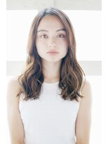 アウラ(Aula by marbles)&nbsp;かきあげバング/センターパート/ブラウンベージュ[横浜]