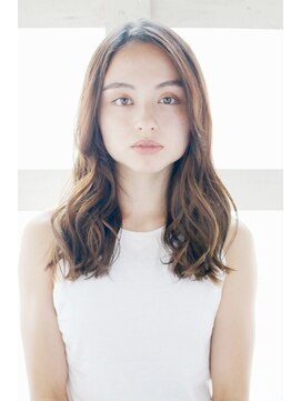 アウラ(Aula by marbles) かきあげバング/センターパート/ブラウンベージュ[横浜]