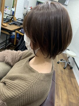 ライフ 星田店(Lyfe) 似合わせカットショートボブ_ダークアッシュグレー_100