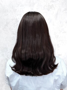 デミヘアー(Demi hair) ショコラブラウン×波巻きウェーブ