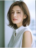 ☆ホワイトグレージュミニウルフデジタルパーマチェリーブラウン