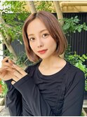 【大人きれい×ナチュラルボブ】艶感シンプルボブ
