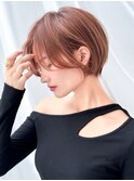 刈り上げショート　韓国風巻き　小顔ショート