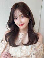 ラルユー 金山(LallYou)&nbsp;大人かわいいくびれヘアセミロング × ミルクティーベージュ