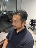 イケおじ オールバックスタイル