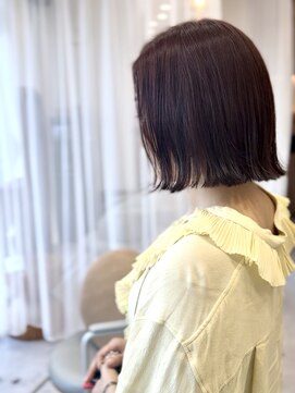 ベンジー 沖縄店(benji) ストレートで作る切りっぱなしボブ