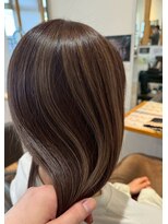 ヘアショップ エヌアンドエー 久喜菖蒲店(hair shop N&A)&nbsp;艶感ショコラブラウン×ナチュラルハイライト/髪質改善