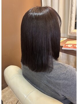 まとまり易さ◎肩下ボブ