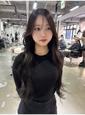 心斎橋/着物ヘア/大人ガーリー/ダークアッシュ/似合わせカット