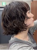 ミディアムパーマヘアレイヤーパーマコテ巻きパーマロングパーマ