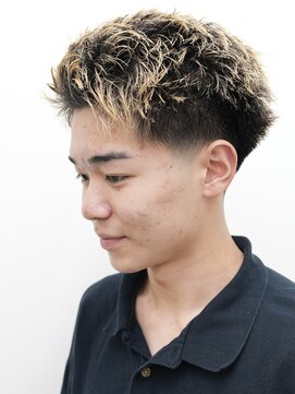 モリゲン フェローシップ レグ(MORIGEN fellowship REGU) メンズカットアップバングハイライトショート0606