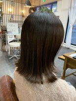 セットアップ 倉敷中庄店(SET-UP) 暗めカラー切りっぱなしボブ