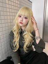 サンドイエナ 横浜店(sand yena)&nbsp;ロングハイレイヤーカット×韓国ブロンド