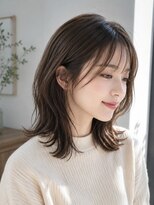 ユニット 蕨西口店(UNIT)&nbsp;ミディアム髪型20代30代40代丸顔面長レイヤー蕨