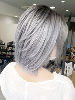 サニー 西中島店(sunny.) シャドールーツグレー×ウルフボブ