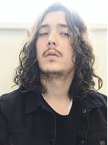 ユノ(juno)&nbsp;nuugyルーズパーマ   (ウルフ　アッシュブラック　カルマパーマ)