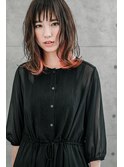 インナーカラー◆スモーキーグレージュ◆ウェットスタイル
