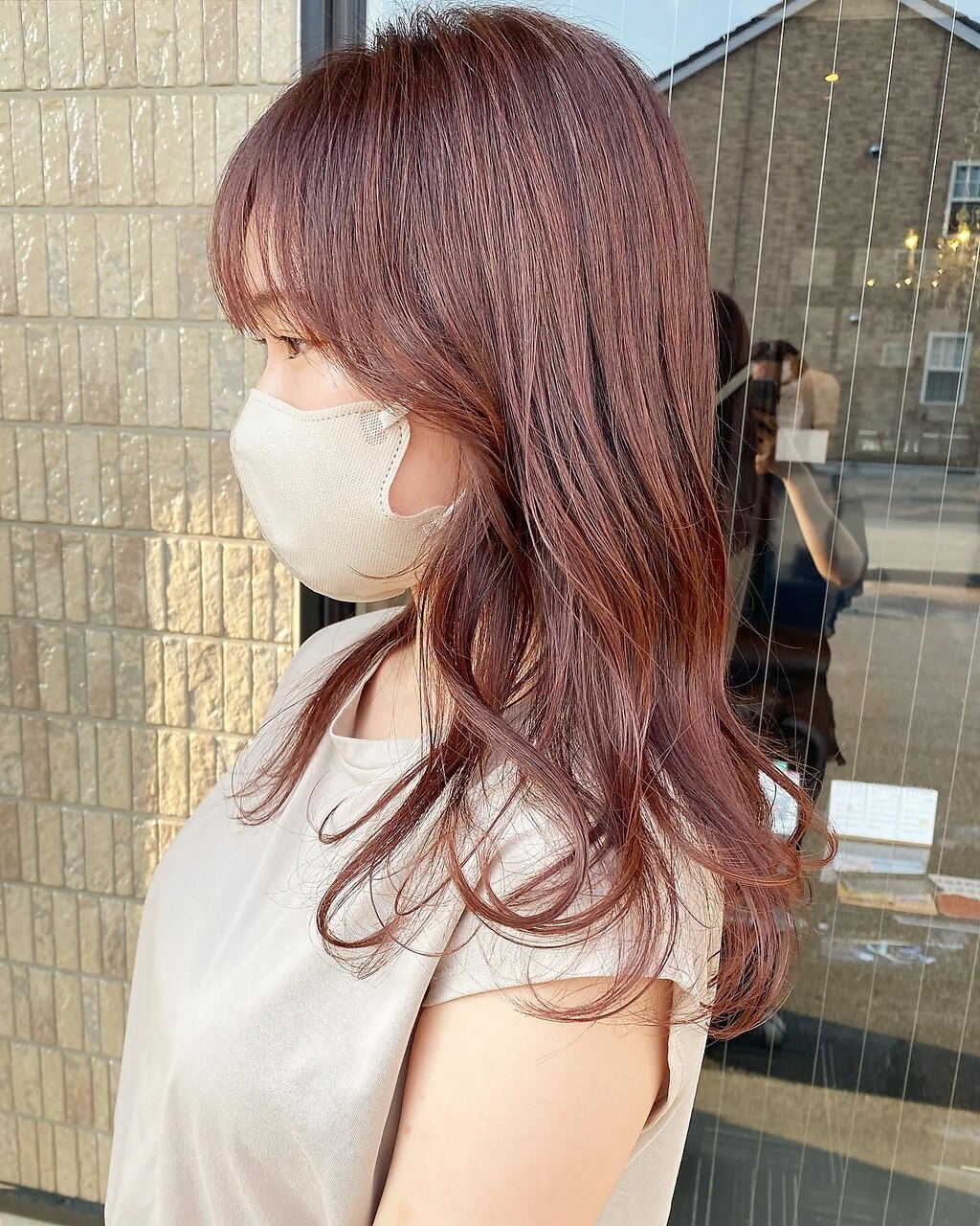 ピンクブラウン ピンクベージュ ピンクカラー トリートメント