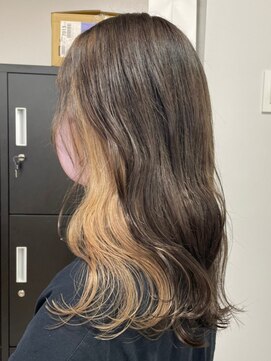 ベレーザ 渋谷(BELEZA) 2240外国人風カラー黒髪インナーカラーバレイヤージュこなれヘア