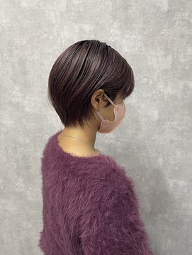 シールドヘアー 沖縄 新都心(C'LD Hair) 【 C’LD 】お客様スタイル_ピンクパープルな丸みショート