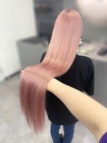 オズ 梅田店(OZ)&nbsp;ホワイトピンク#スーパーロング#髪質改善#ツヤ髪#ハイトーン