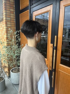 コポル(Copol) 刈り上げマッシュショート×シアグレージュ