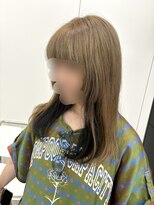 ディジョン(Dijon)&nbsp;韓国顔まわりレイヤーカットグレージュオリーブベージュブラウン