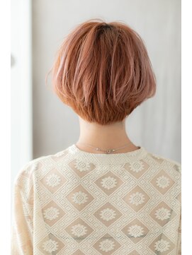 モッズヘア 越谷(mod's hair) ミルクティーピンクハイライト抜け感小顔ショートZ越谷20代30代